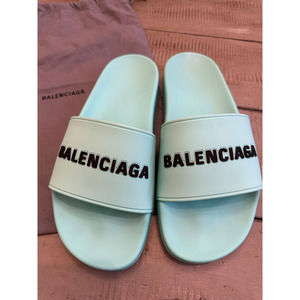 Women's Balenciaga pool slides size 10